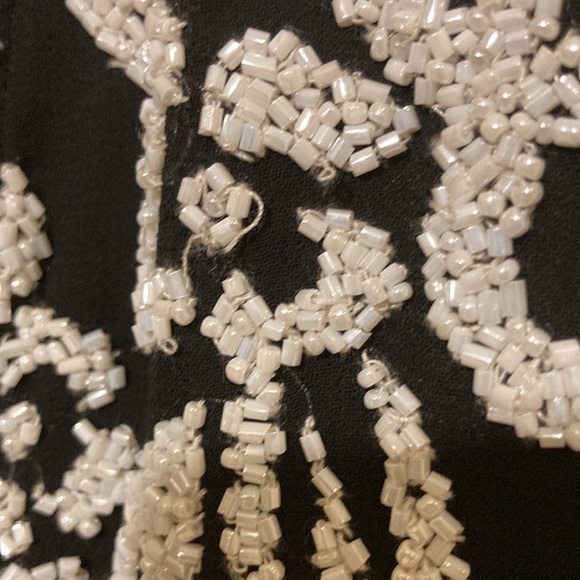 Jkara Beaded Black Maxi Dress - sz12 - Picture 9 of 12